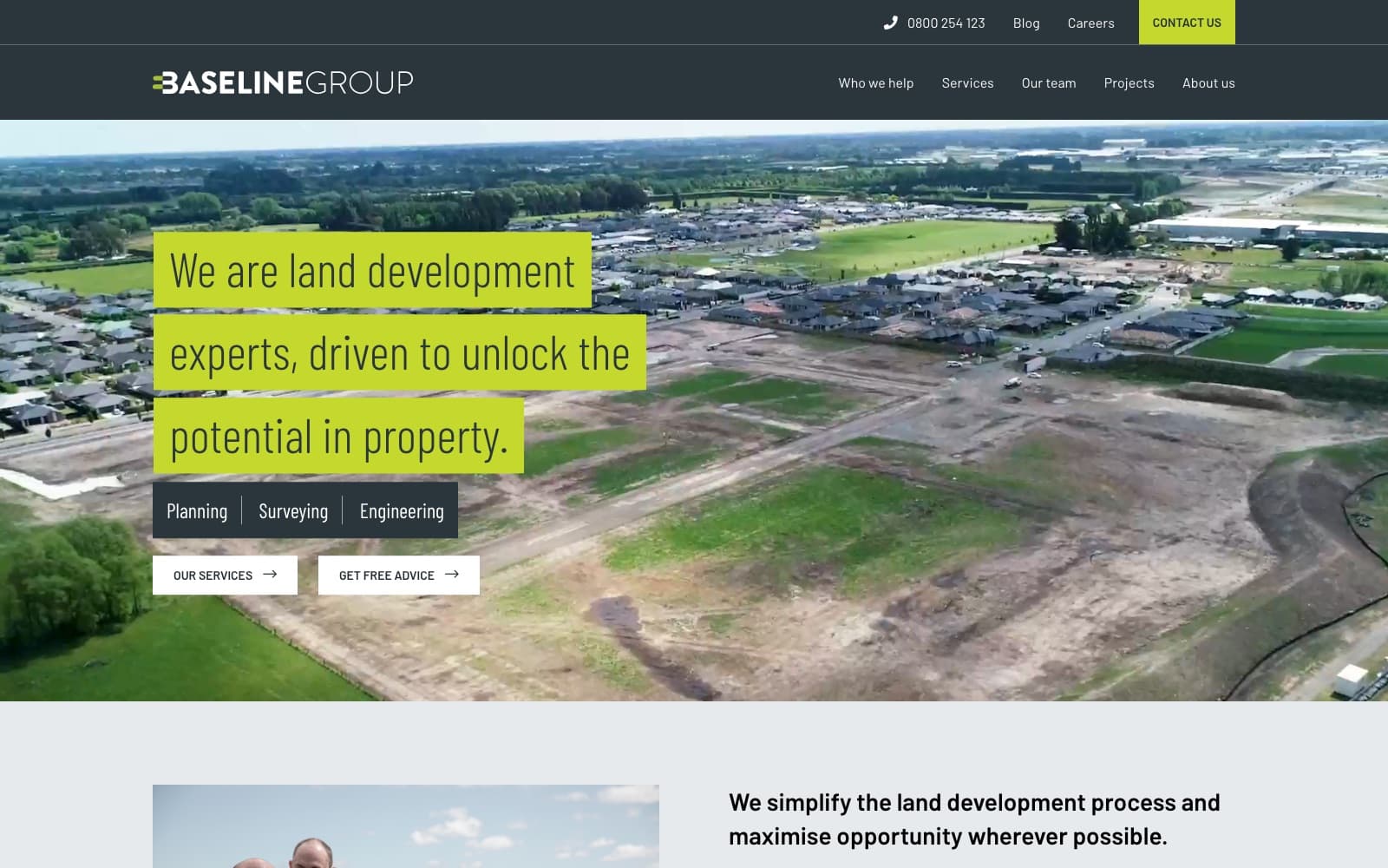 Baseline Group website