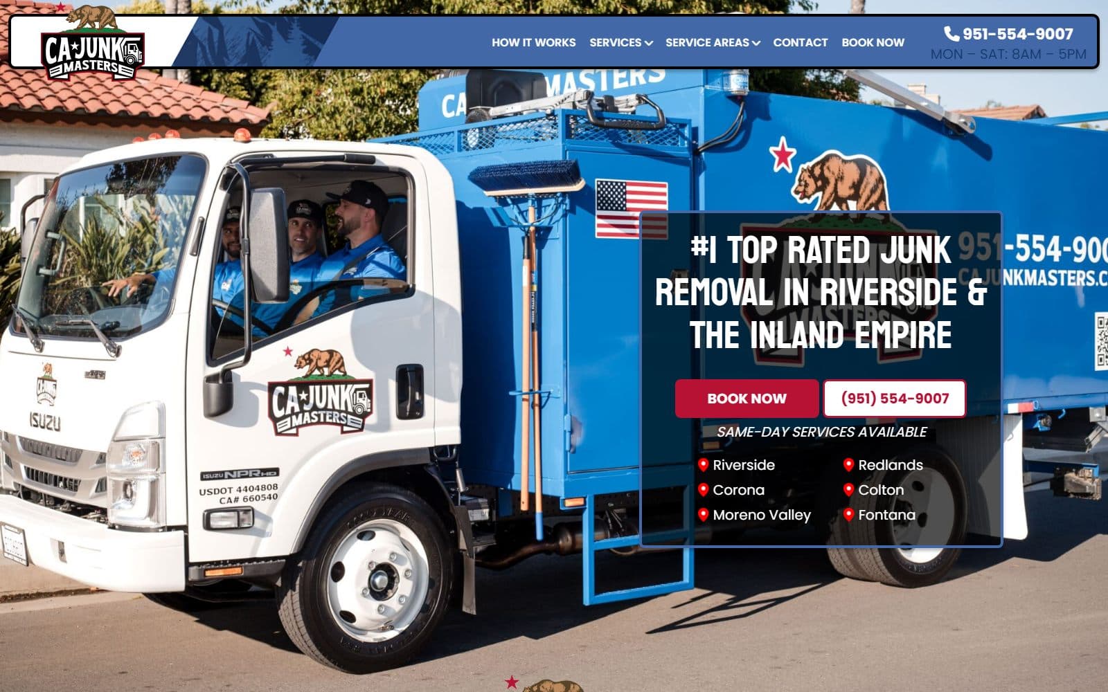 CA Junk Masters website