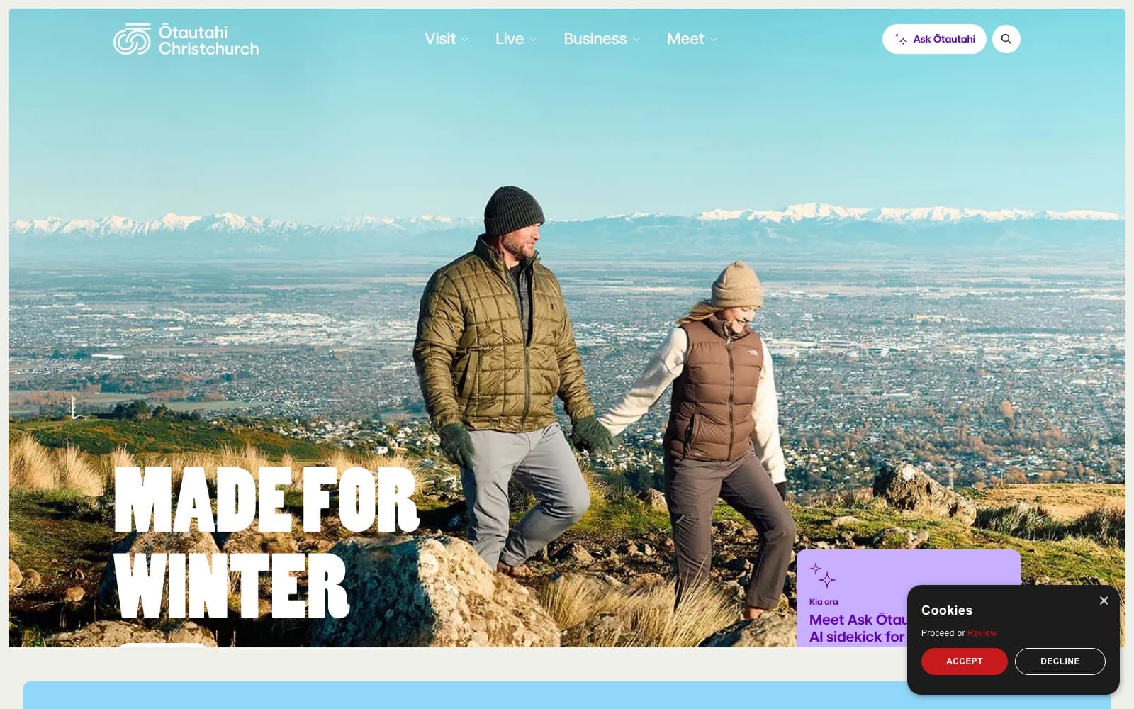 ChristchurchNZ website