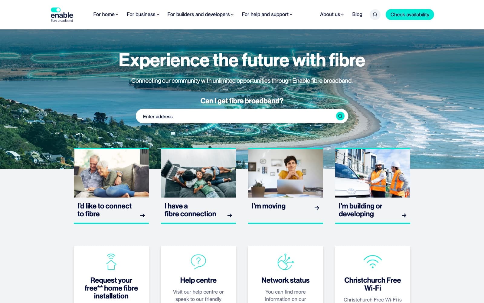 Enable Networks website