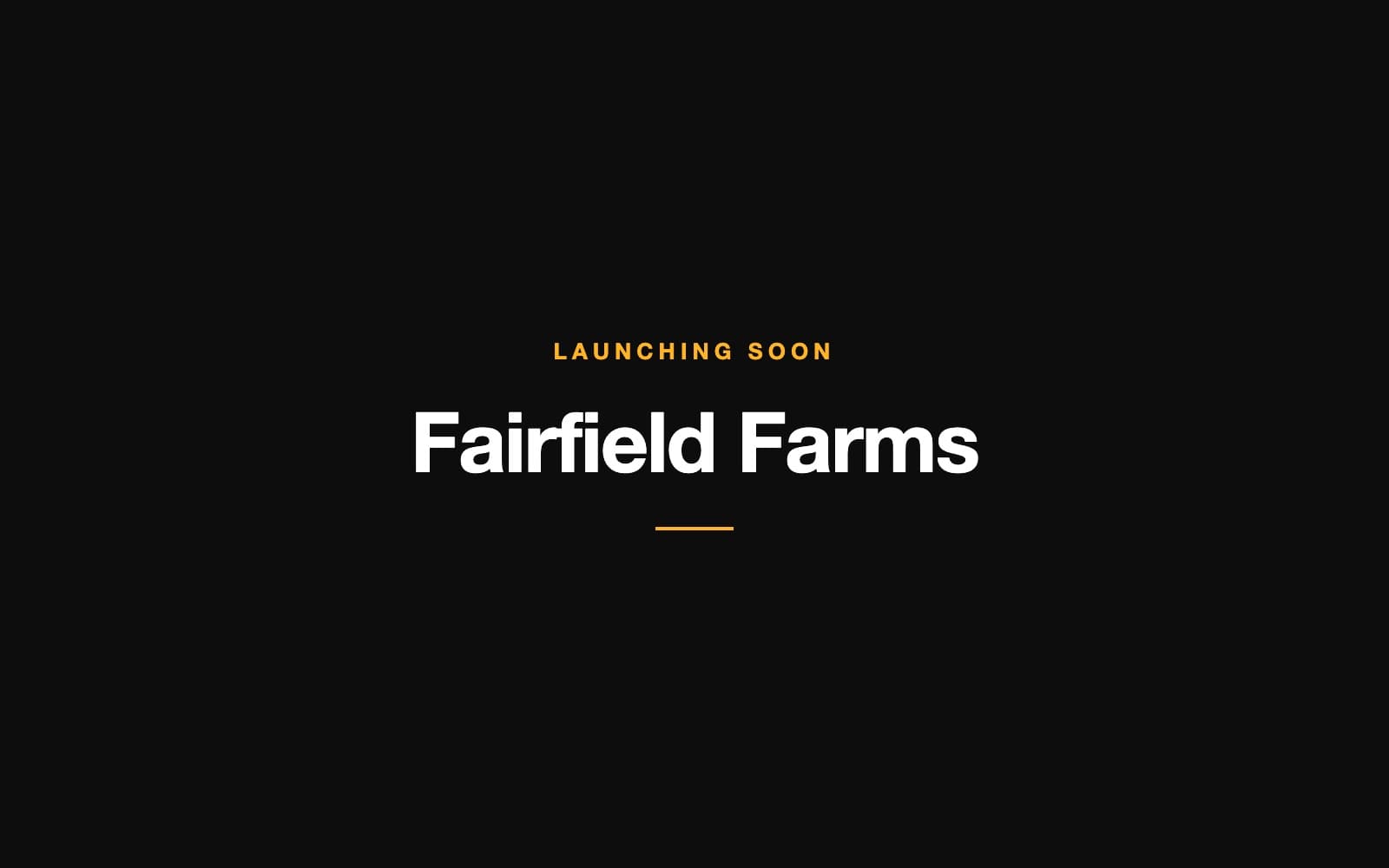 Fairfield Farms website
