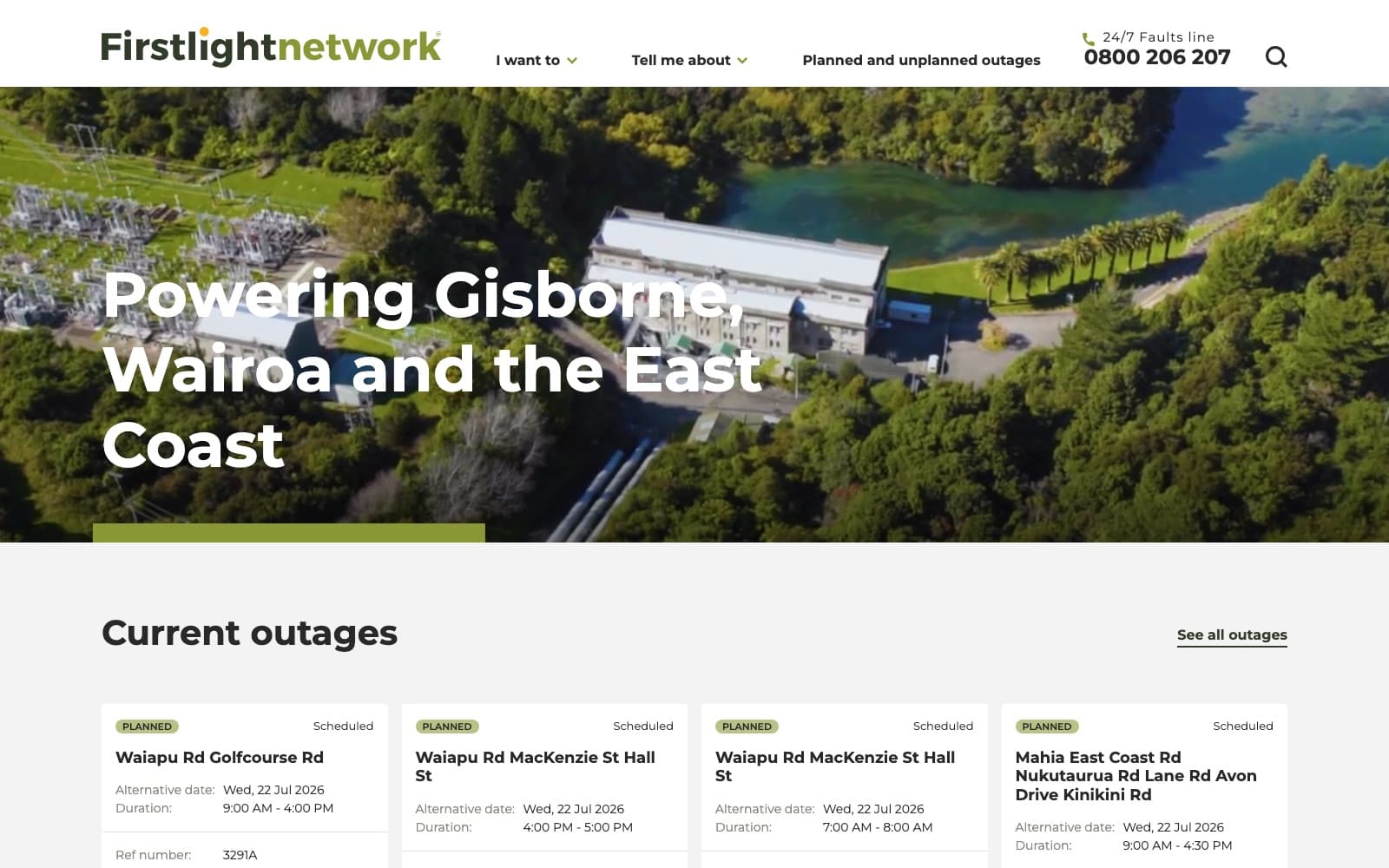 Firstlight Network website