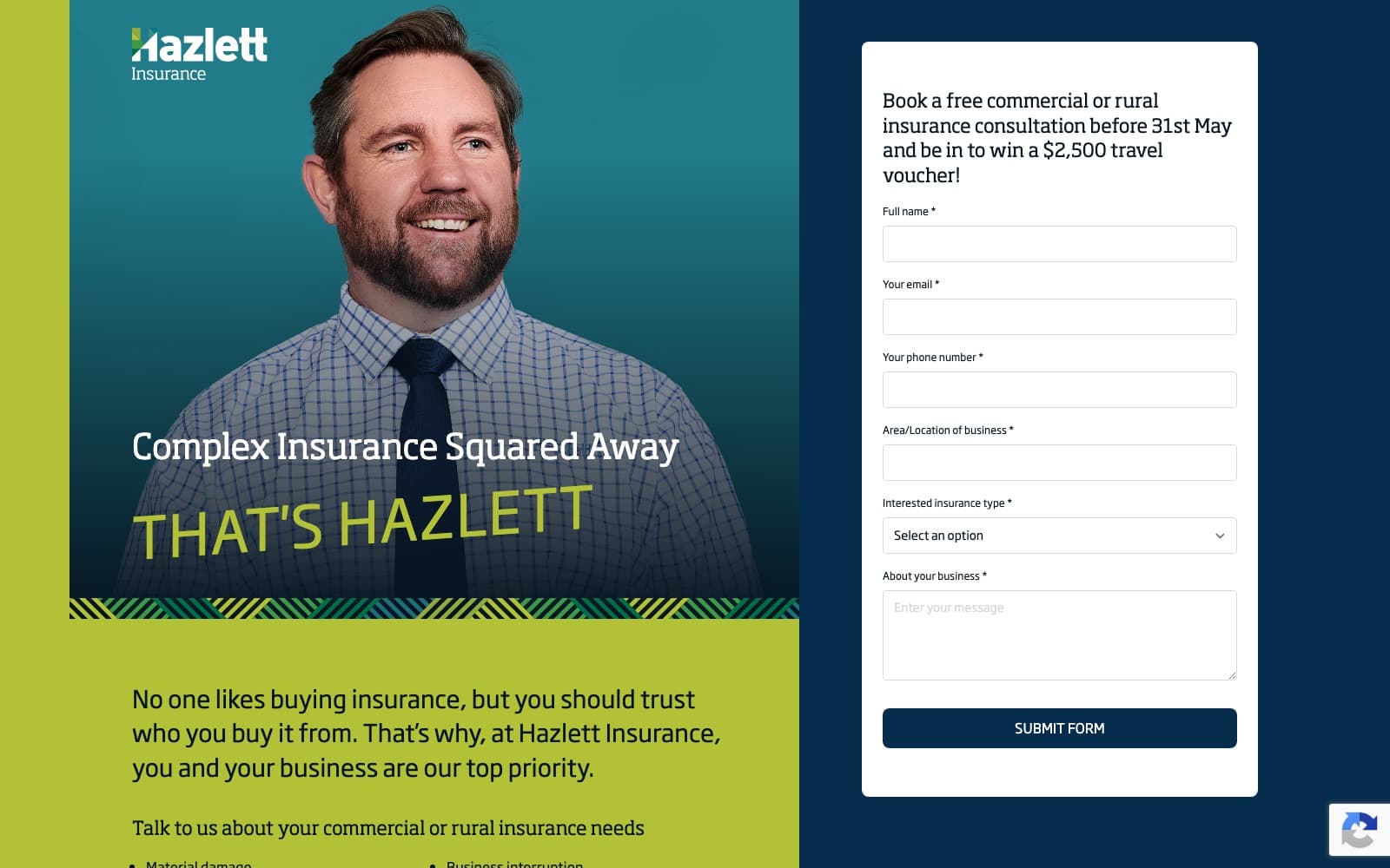 The Hazlett Difference campaign site