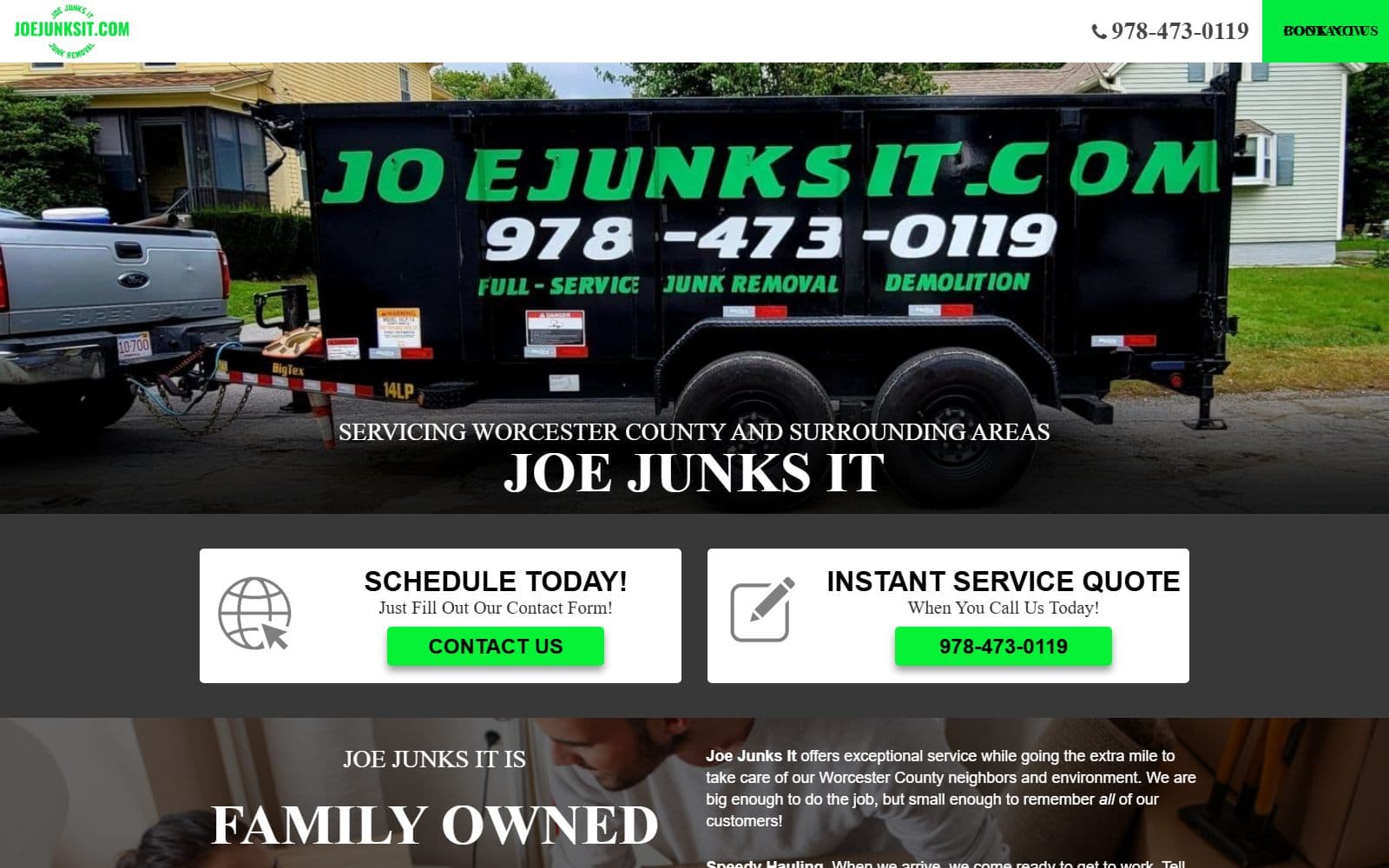 Joe Junks It website