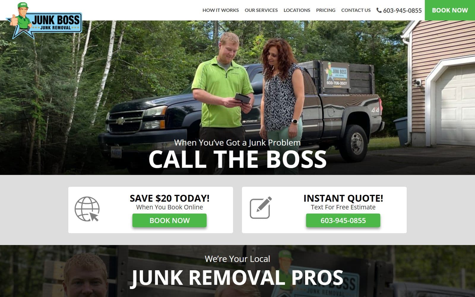 Junk Boss website