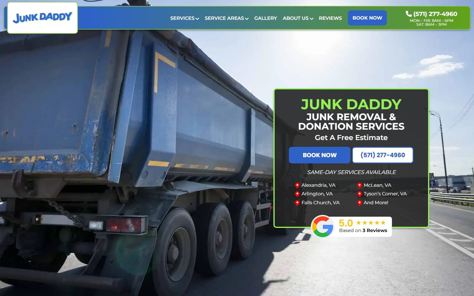Junk Daddy website