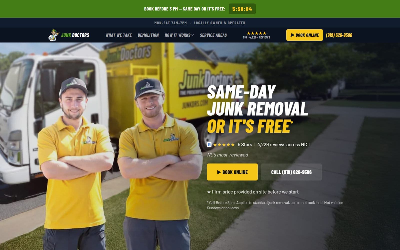 Junk Doctors website