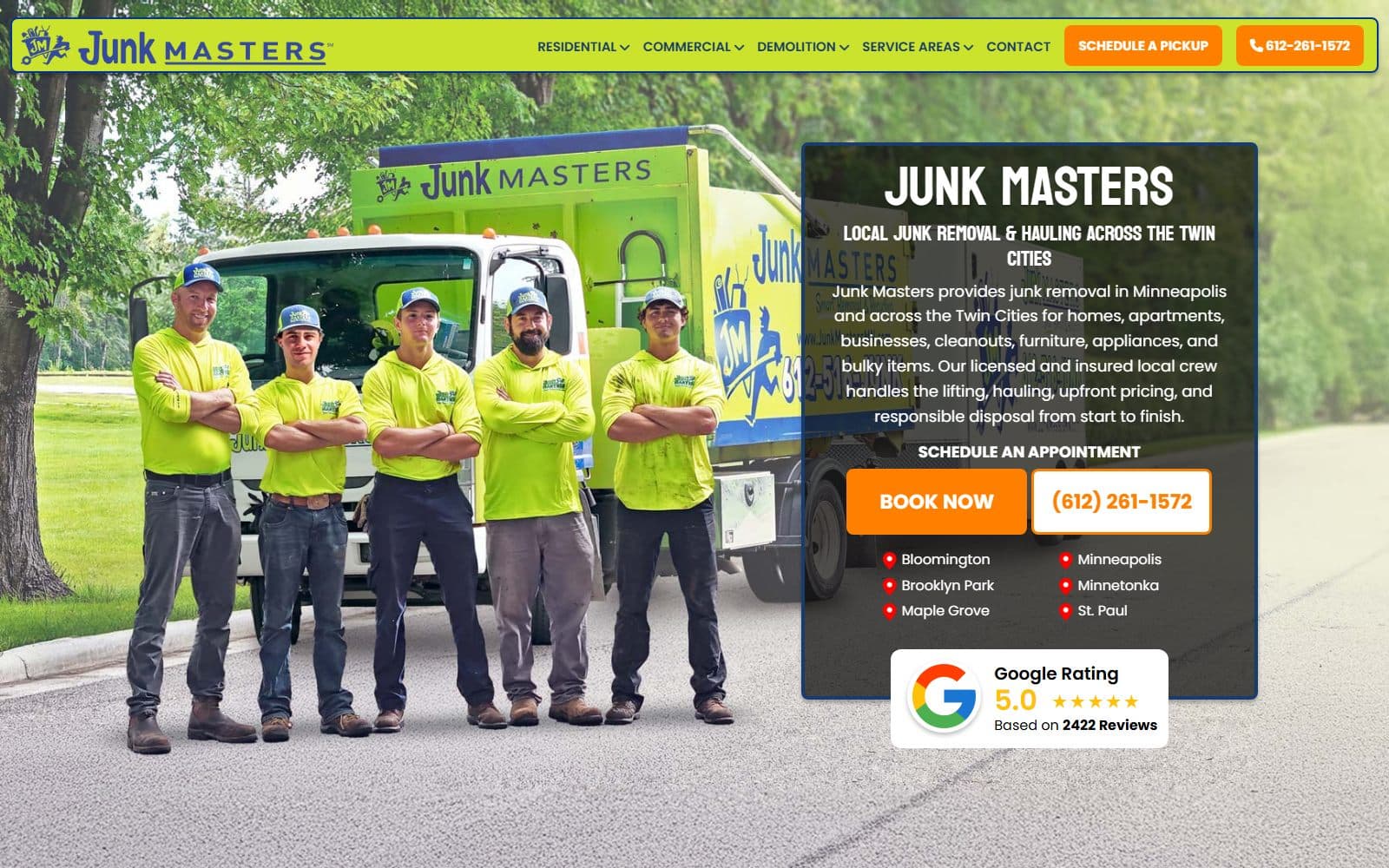 Junk Masters website