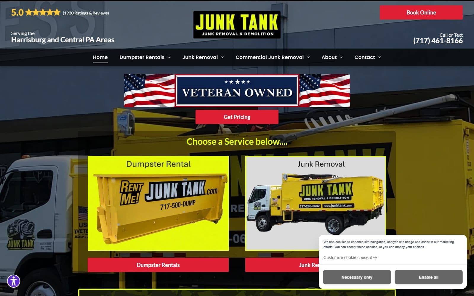 Junk Tank website