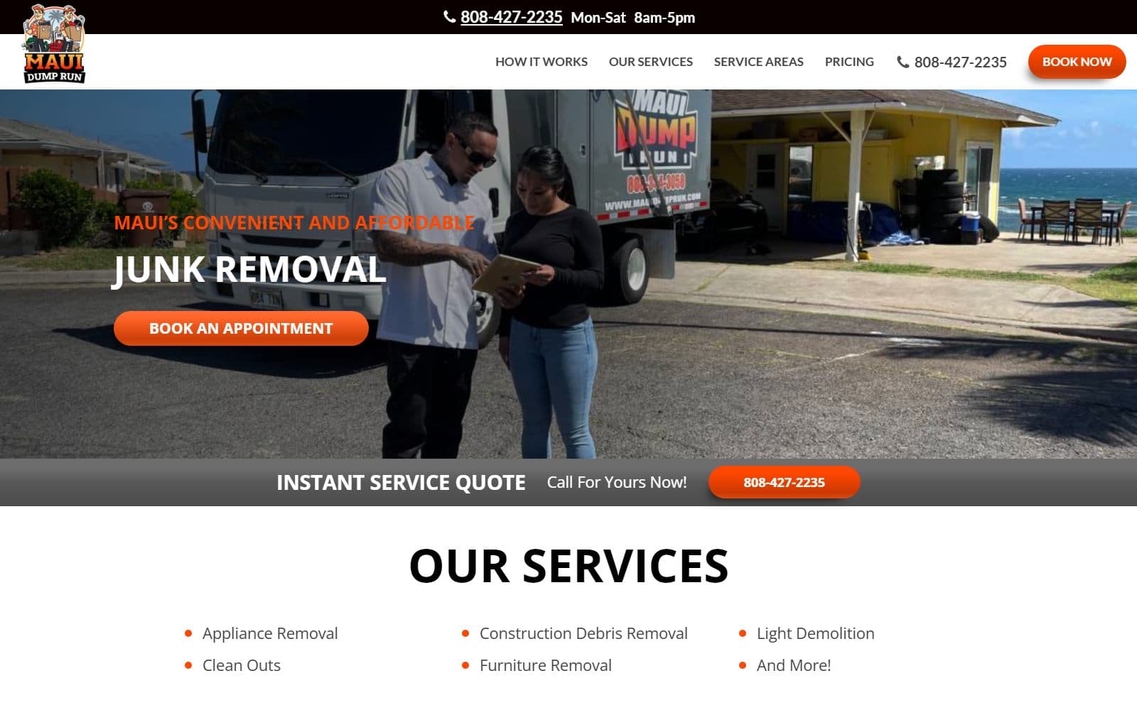Maui Dump Run website