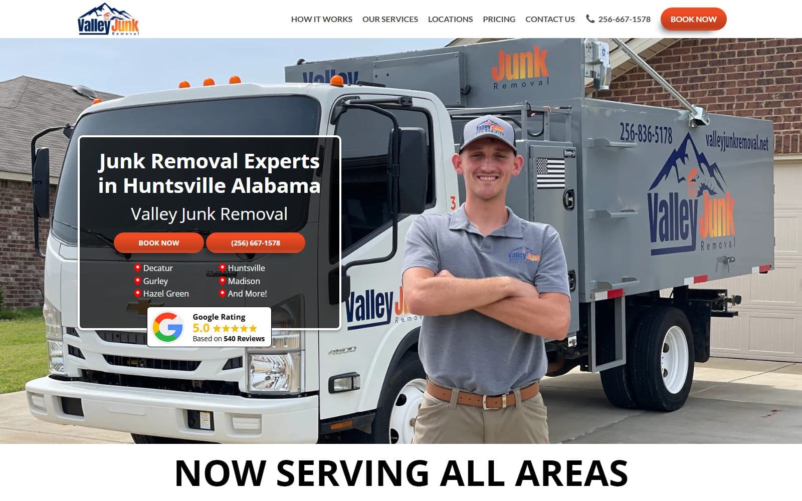 Valley Junk Removal website